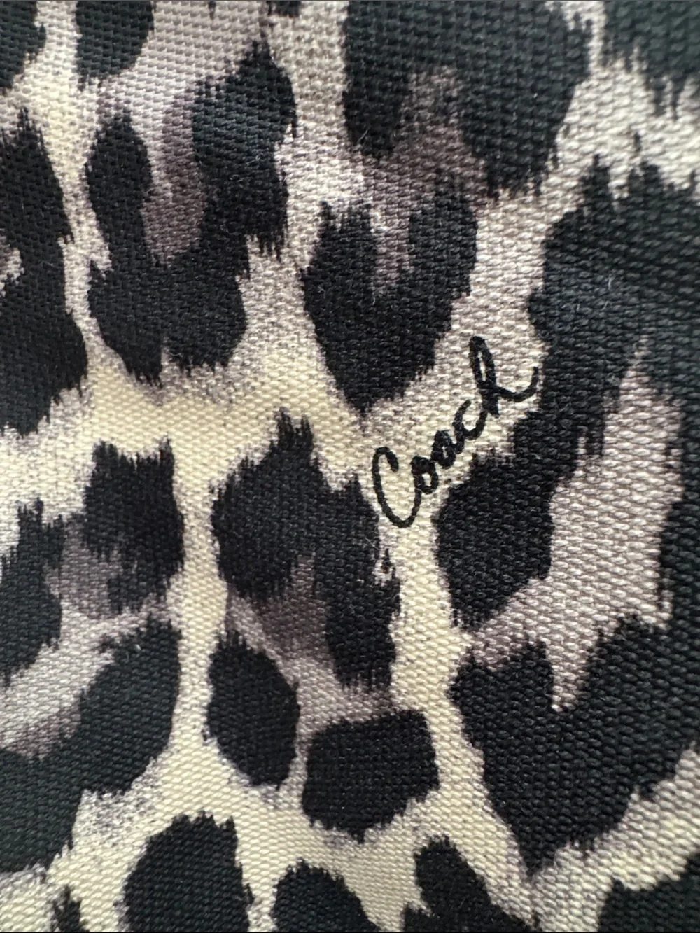 Coach Parker Leopard-Print (Ocelot) Shoulder / Hobo Bag with Red Trim